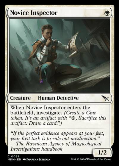 Novice Inspector 29 Murders at Karlov Manor Magic card