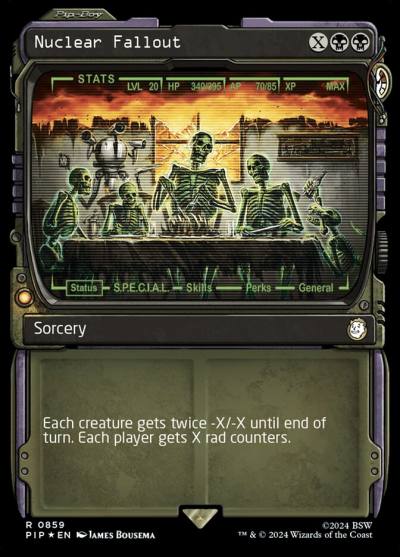 Nuclear Fallout PIP-859 Fallout Magic card