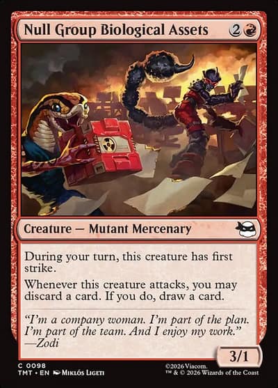 Null Group Biological Assets 98 Teenage Mutant Ninja Turtles Magic card