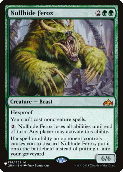 Nullhide Ferox PLST-GRN-138 The List Magic card
