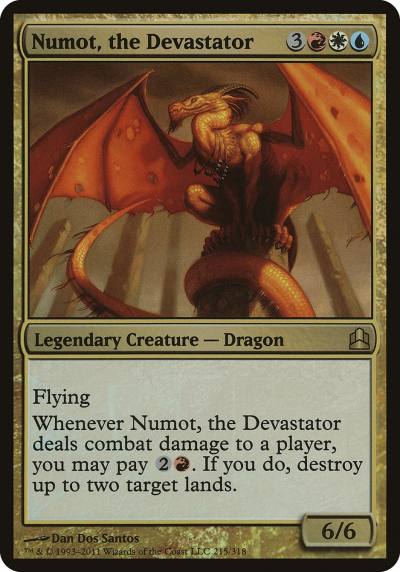 Numot, the Devastator OCMD-215 Commander 2011 Oversized Magic card