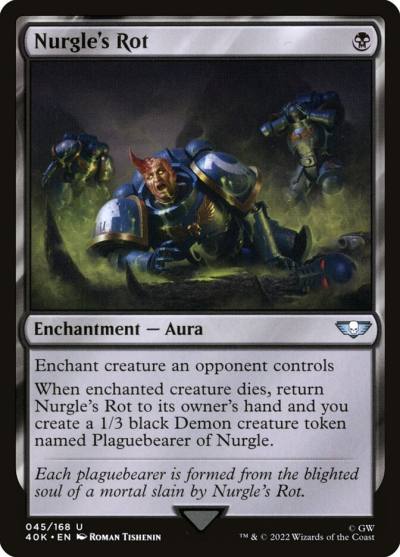 Nurgle's Rot 40K-45 Warhammer 40,000 Commander Magic card