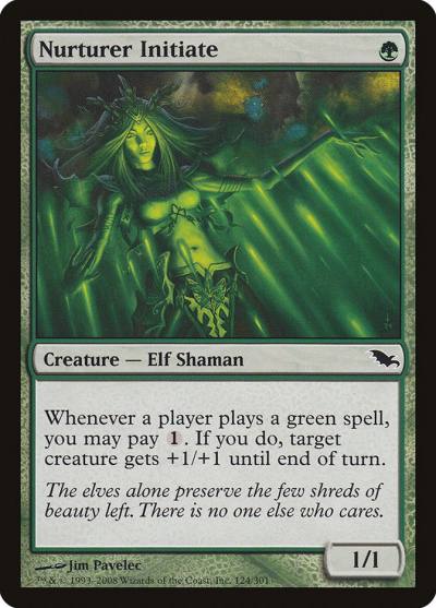 Nurturer Initiate 124 Shadowmoor Magic card
