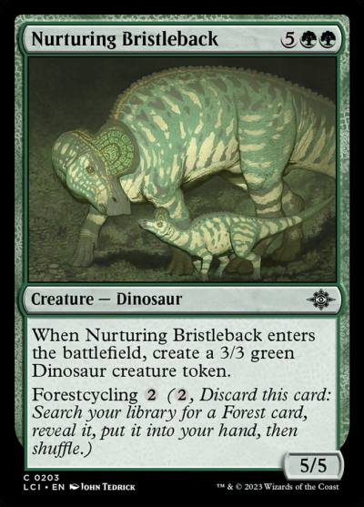 Nurturing Bristleback 203 The Lost Caverns of Ixalan Magic card