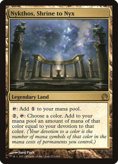 Nykthos, Shrine to Nyx THS-223 Theros Magic card