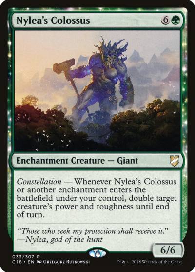Nylea's Colossus C18-33 Commander 2018 Magic card
