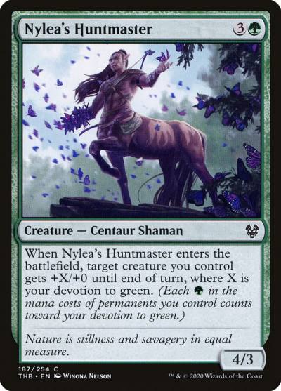 Nylea's Huntmaster 187 Theros Beyond Death Magic card