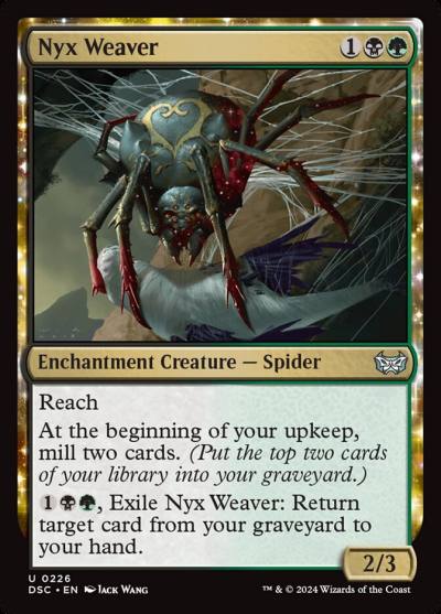 Nyx Weaver DSC-226 Duskmourn: House of Horror Commander Magic card