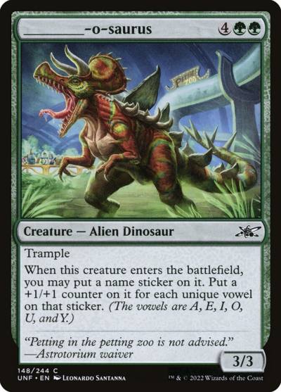 _____-o-saurus UNF-148 Unfinity Magic card