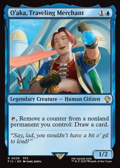 O'aka, Traveling Merchant FIC-39 Final Fantasy Commander Magic card