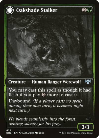 Oakshade Stalker // Moonlit Ambusher DBL-479 Innistrad: Double Feature Magic card