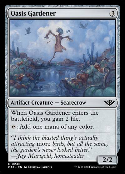 Oasis Gardener OTJ-246 Outlaws of Thunder Junction Magic card