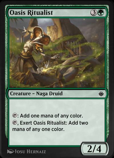 Oasis Ritualist AKR-205 Amonkhet Remastered Magic card