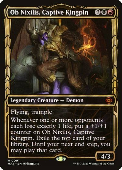 Ob Nixilis, Captive Kingpin MAT-91 March of the Machine: The Aftermath Magic card