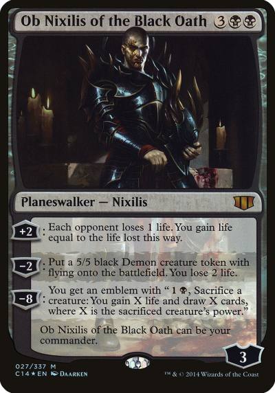 Ob Nixilis of the Black Oath OC14-27 Commander 2014 Oversized Magic card