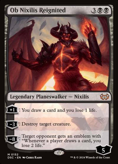 Ob Nixilis Reignited DSC-152 Duskmourn: House of Horror Commander Magic card