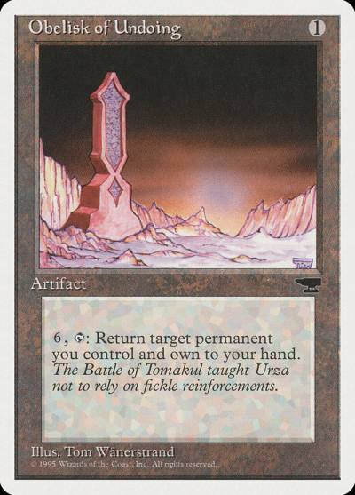 Obelisk of Undoing CHR-104 Chronicles Magic card