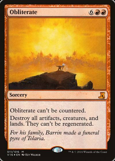 Obliterate V16-11 From the Vault: Lore Magic card