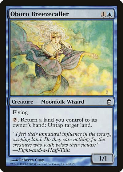 Oboro Breezecaller 48 Saviors of Kamigawa Magic card