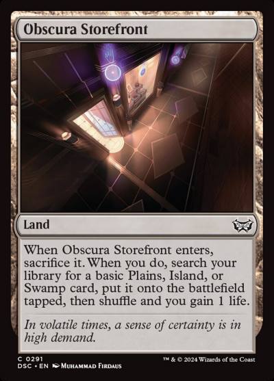 Obscura Storefront DSC-291 Duskmourn: House of Horror Commander Magic card