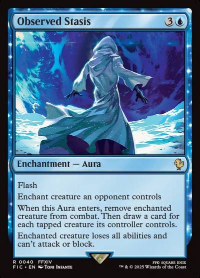 Observed Stasis FIC-40 Final Fantasy Commander Magic card