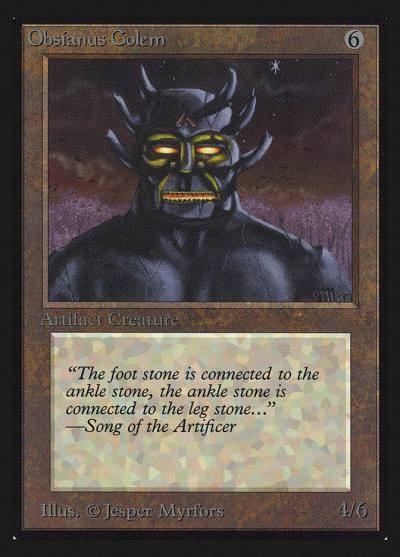 Obsianus Golem CED-268 Collectors' Edition Magic card