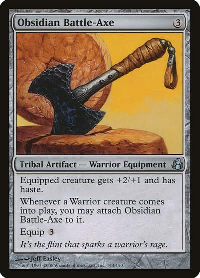 Obsidian Battle-Axe 144 Morningtide Magic card