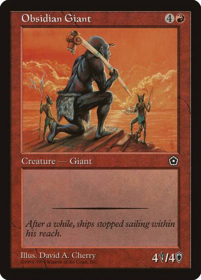 Obsidian Giant P02-109 Portal Second Age Magic card