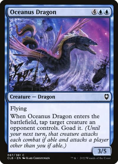 Oceanus Dragon 87 Commander Legends: Battle for Baldur's Gate Magic card