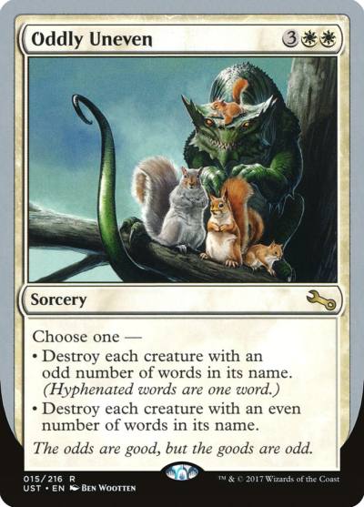 Oddly Uneven UST-15 Unstable Magic card