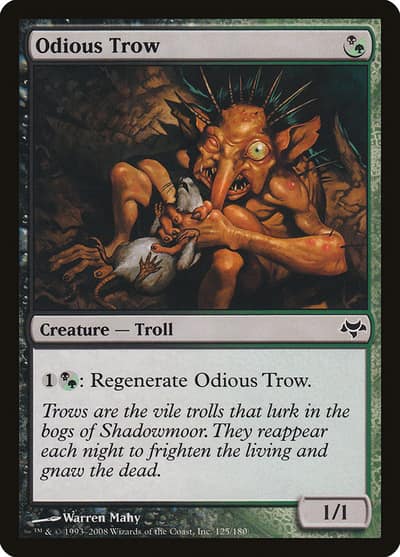 Odious Trow 125 Eventide Magic card