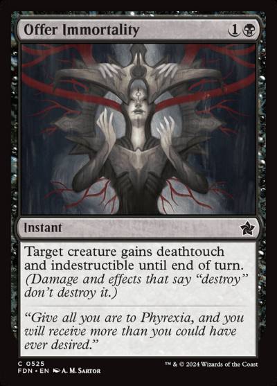 Offer Immortality FDN-525 Foundations Magic card