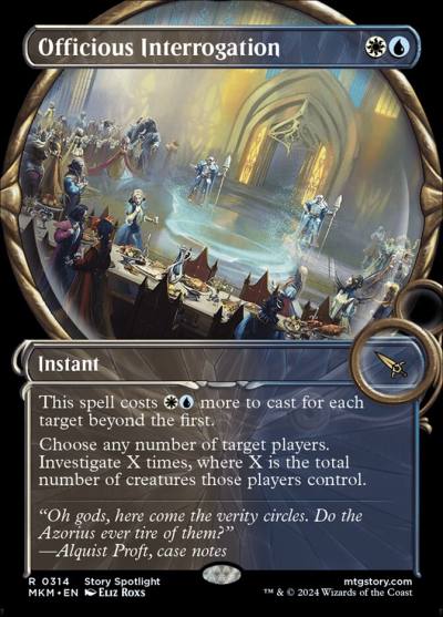 Officious Interrogation MKM-314 Murders at Karlov Manor Magic card