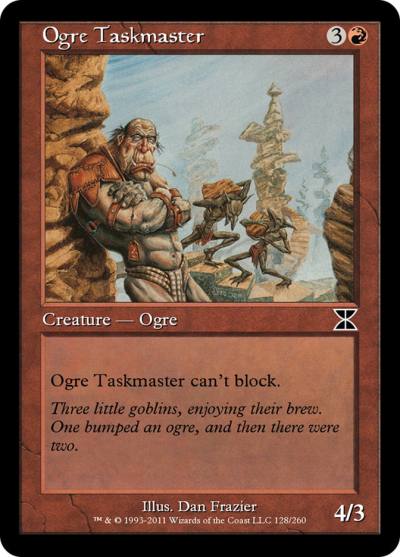 Ogre Taskmaster ME4-128 Masters Edition IV Magic card