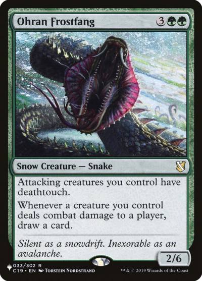 Ohran Frostfang PLST-C19-33 The List Magic card