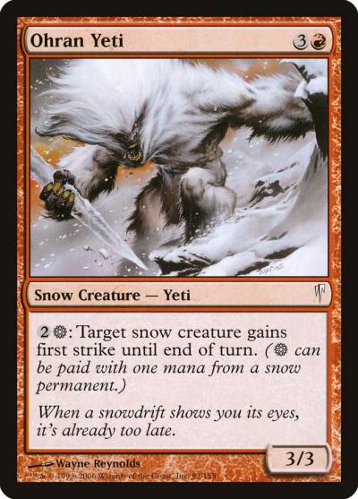 Ohran Yeti CSP-93 Coldsnap Magic card