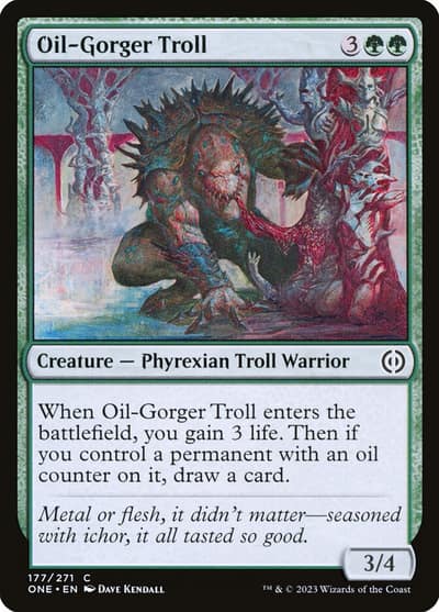 Oil-Gorger Troll 177 Phyrexia: All Will Be One Magic card