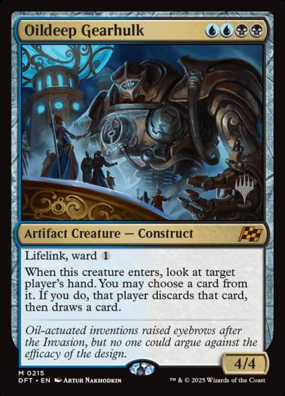 Oildeep Gearhulk PDFT-215P Aetherdrift Promos Magic card