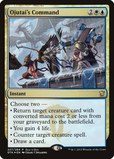 Ojutai's Command PDTK-227 Dragons of Tarkir Promos Magic card
