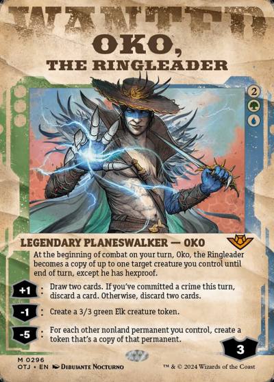 Oko, the Ringleader OTJ-296 Outlaws of Thunder Junction Magic card