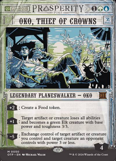 Oko, Thief of Crowns OTP-50 Breaking News Magic card