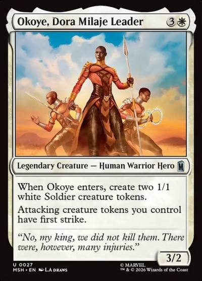 Okoye, Dora Milaje Leader MSH-27 Marvel Super Heroes Magic card