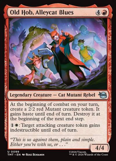 Old Hob, Alleycat Blues TMT-99 Teenage Mutant Ninja Turtles Magic card