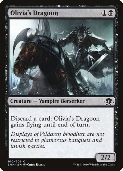 Olivia's Dragoon EMN-100 Eldritch Moon Magic card