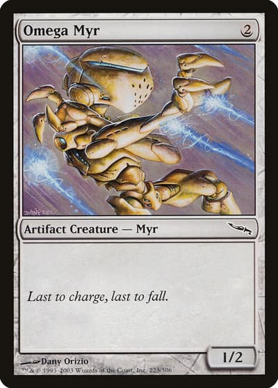 Omega Myr 223 Mirrodin Magic card