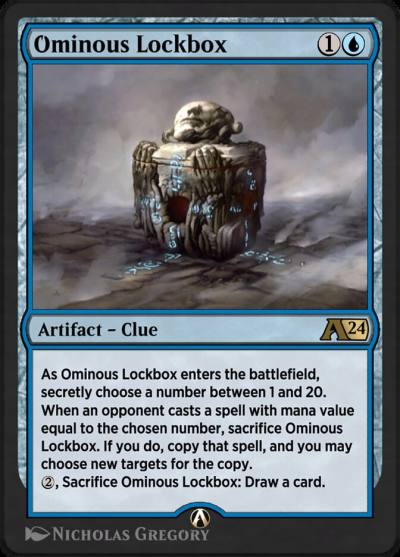 Ominous Lockbox YMKM-8 Alchemy: Murders at Karlov Manor Magic card