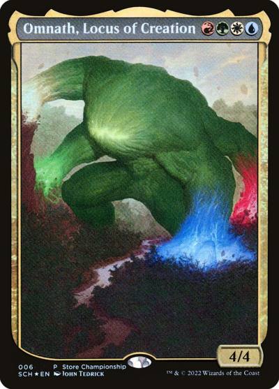 Omnath, Locus of Creation SCH-6 Store Championships Magic card