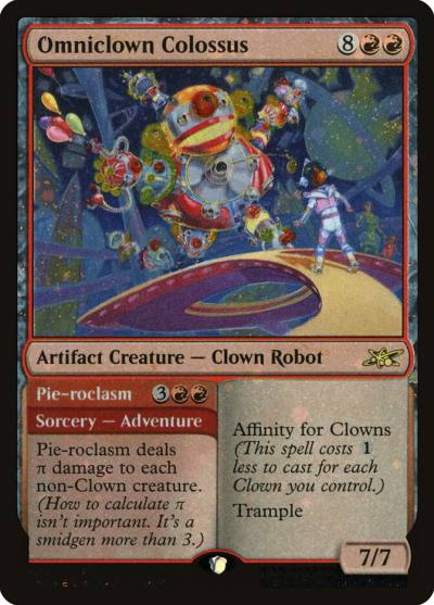 Omniclown Colossus // Pie-roclasm UNF-402 Unfinity Magic card