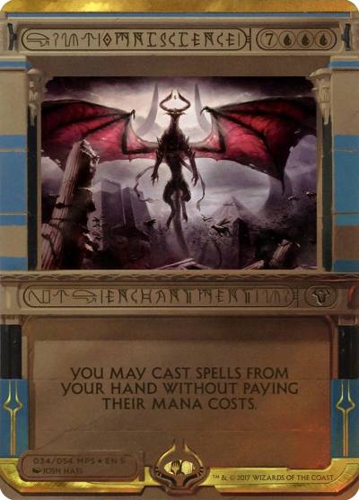 Omniscience MP2-34 Amonkhet Invocations Magic card