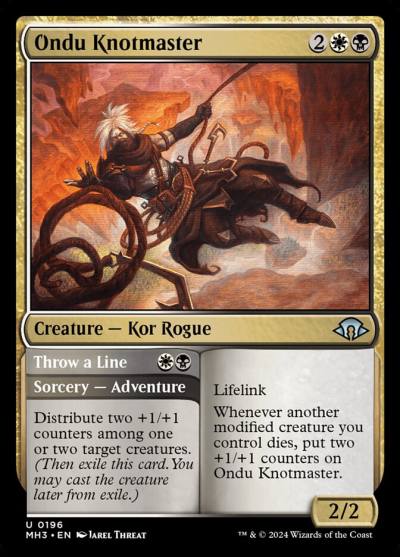 Ondu Knotmaster // Throw a Line 196 Modern Horizons 3 Magic card